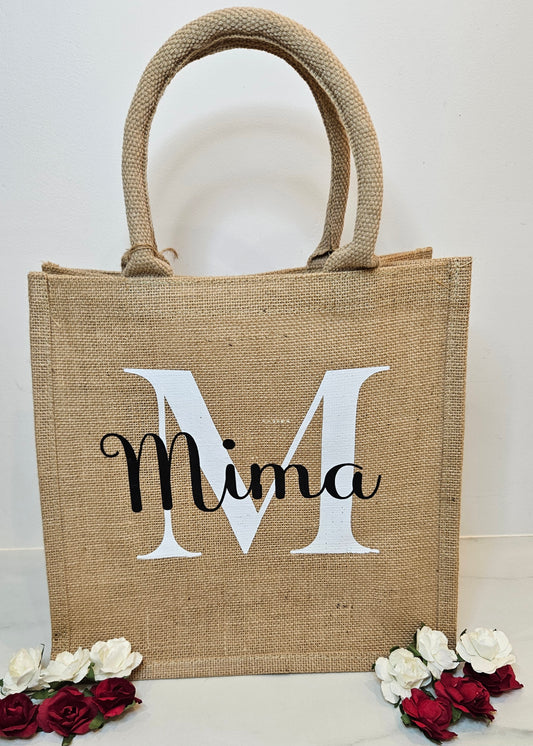 Sac en jute moyen format